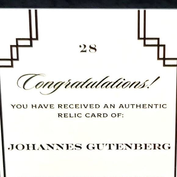 Authentic Johannes Gutenberg Handwriting Relic Piece of History Amazing Inventor - Picture 3 of 4